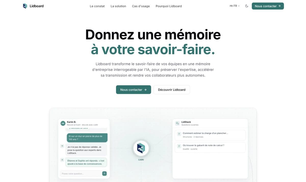Page d’accueil de lidboard.com